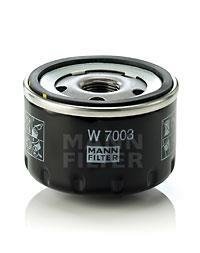 Фільтр масляний двигуна FIAT DOBLO, PUNTO II 1.9 JTD 01- (вир-во) MANN W7003 (фото 1)