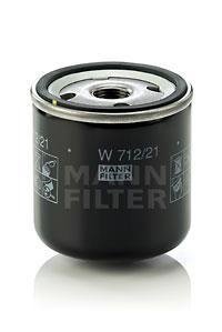 Фильтр масляный двигателя (пр-во) MANN W712/21 (фото 1)