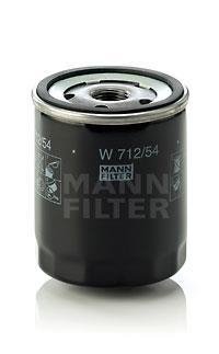 Фильтр масляный двигателя (пр-во) MANN W712/54 (фото 1)