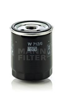 Фільтр масляний двигуна (вир-во) MANN W712/6 (фото 1)