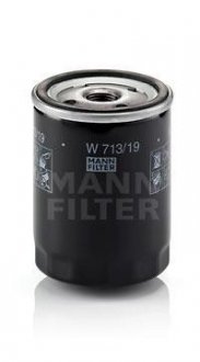 Фільтр масляний двигуна (вир-во) MANN W713/19 (фото 1)