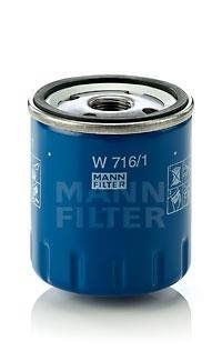 Масляний фiльтр (W 716/1) MANN W716/1 (фото 1)
