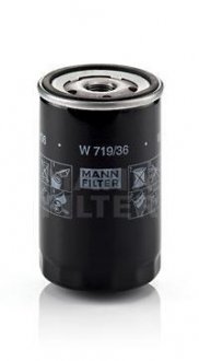 Фильтр масляный двигателя JAGUAR S, X-TYPE 2.0-3.0 99-09, LR DISCOVERY 4.0 05- (пр-во) MANN W719/36 (фото 1)