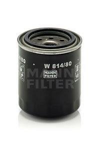 Фільтр масляний двигуна (вир-во) MANN W814/80 (фото 1)