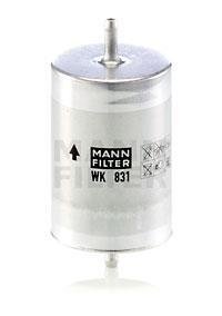 Фильтр топливный (пр-во) MANN WK831 (фото 1)