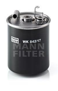 Фильтр топливный (пр-во) MANN WK842/17 (фото 1)