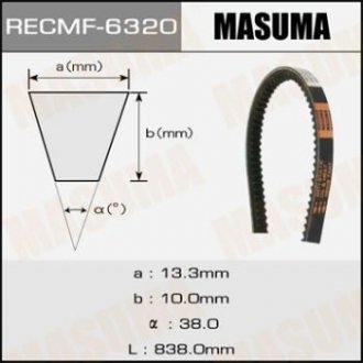 Ремінь клиновой рк., 13x838 мм MASUMA 6320 (фото 1)