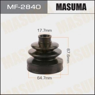 Пыльник ШРУСа заднего зовнішній Infinity QX50 (17-)/ Nissan Qashqai (06-), Rogue (14-), X-Trail (01-) MASUMA MF2840 (фото 1)