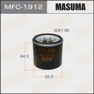 Фильтр масляный Mazda CX-30 (19), CX-5 (11), CX-9 (17-), 3, 6 (12-)/ Subaru Forester (01-), Impreza (03-), Outback (03-) MASUMA MFC1912 (фото 1)