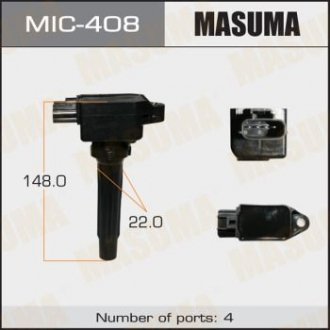 Котушка зажигания Mazda CX-5, CX-9, 3, 6 1.5, 2.0, 2.5 (12-) MASUMA MIC408 (фото 1)