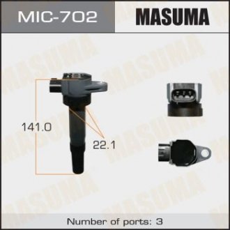 Котушка зажигания Suzuki SX4, Vitara 1.6 (14-) MASUMA MIC702 (фото 1)