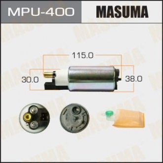 Бензонасос електричний (+ сіточка) Suzuki (MPU-400) MASUMA MPU400 (фото 1)