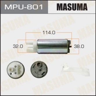 Бензонасос електричний (+сеточка) Mazda/ Mitsubishi/ Subaru MASUMA MPU801 (фото 1)