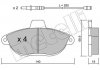 Колодки гальмівні (передние) Fiat Scudo/Peugeot Expert 96- (з датчиком) Metelli 22-0105-0 (фото 9)