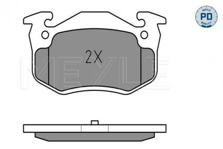 Колодки гальмівні (задні) Citroen Saxo/Xsara/Peugeot 105/205/206/306/309 84- (Bendix) MEYLE 025 209 7311/PD (фото 1)