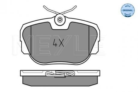Колодки гальмівні (передние) BMW 3 (E30)/Z1 1.6-2.7 82-94 MEYLE 025 211 7317 (фото 1)