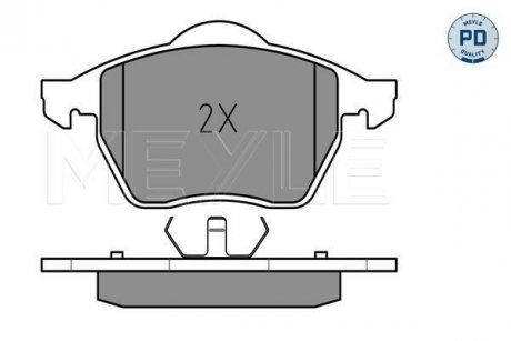 Колодки гальмівні (передні) Audi A4/VW Passat 1.6-2.8 95-01 MEYLE 025 216 2419/PD (фото 1)