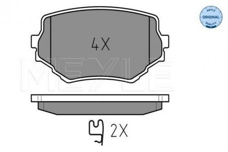 Колодки гальмівні (передні) Suzuki Grand Vitara 94-03 MEYLE 025 233 1414/W (фото 1)