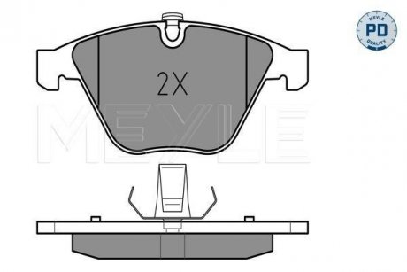 Колодки гальмівні (передні) BMW 5 (E60)/6 (E64)/7 (E65) 01- (Ate) MEYLE 025 233 4720/PD (фото 1)