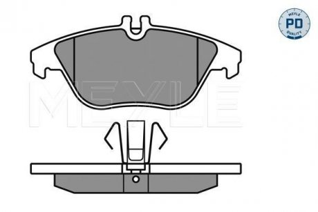 Колодки гальмівні (задние) MB C-class (W204/C204)/E-class (C207/A207) 1.6-5.5 07- (Ate) MEYLE 025 242 5317/PD (фото 1)