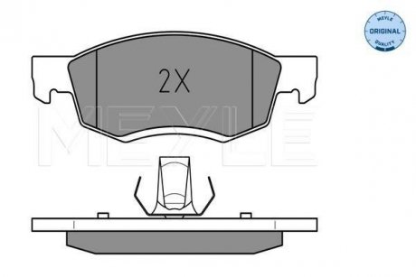 Колодки гальмівні (передні) Renault Logan I 04-/Nissan NP200 08- 1.4-1.6 MEYLE 025 246 7318 (фото 1)