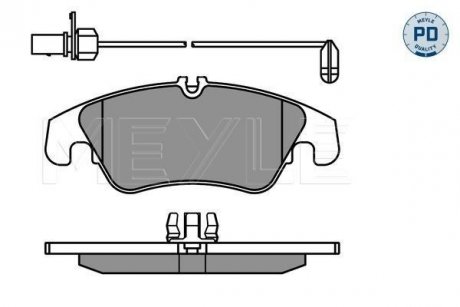 Колодки гальмівні (передние) Audi A4/A5/Q5 07- MEYLE 025 247 4319/PD (фото 1)
