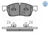 Колодки гальмівні (передні) Jeep Grand Cherokee IV 3.0-6.4 10- (194.6x64.1x19.2) MEYLE 025 251 9021 (фото 1)