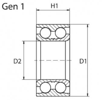 ПОДШИПHИK ЗАДН. RENAULT 5,9,11,19 = AVEO(2005-2010) MOOG RE-WB-11479 (фото 1)