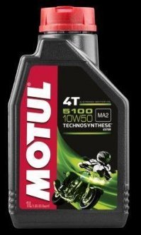 МАСЛО МОТОРНОЕ ПОЛУСИНТ 5100 ESTER 4-ТАКТ 10 MOTUL 104074 (фото 1)