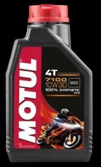 МАСЛО МОТОРНОЕ ПОЛУСИНТ 7100 ESTER 4-ТАКТ 10 MOTUL 104089 (фото 1)