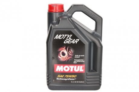 Олива 75W90 Motyl Gear (5L) (API GL-4/GL-5) (106467) MOTUL 317006 (фото 1)