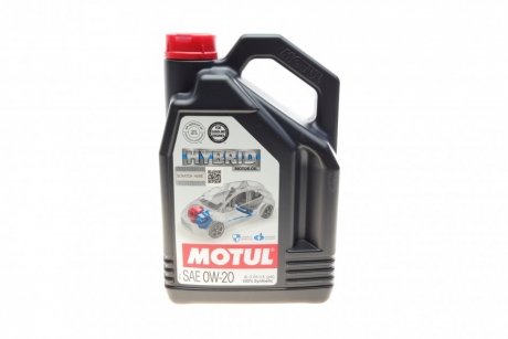 Олива 0W20 Hybrid (4L) (107142) API SP/ ILSAC GF-6b/ILSAC GF-6a MOTUL 333107 (фото 1)