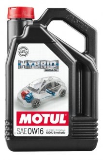 Олива 0W16 Hybrid (4L) (107154) API SP/ ILSAC GF-6b/ILSAC GF-6a MOTUL 333207 (фото 1)