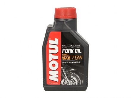 Олива 7.5W для мотовилок Fork Oil Light/Medium (1L) 101127/105926 MOTUL 821701 (фото 1)