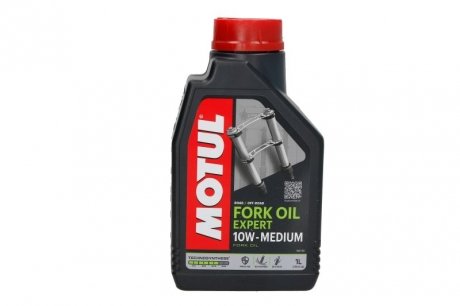 Олива 10W для мотовилок Fork Oil Expert Medium (1л) MOTUL 822201 (фото 1)