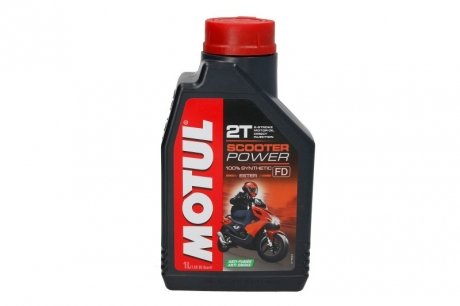 Олива Scooter Power 2T (1L) MOTUL 832101 (фото 1)