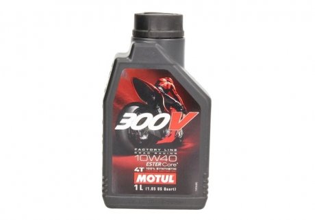 Олива 10W40 300V 4T Factory Line Road Racing (1L) (104118) MOTUL 836111 (фото 1)