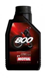 Олива 2T 800 Factory Line Off Road (1L) (104038) MOTUL 837111 (фото 1)