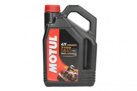 Олива 5W40 7100 4T (4L) MA2 100% Synthetic (ESTER) MOTUL 838041 (фото 1)