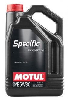 Олива 5W30 Specific (5L) (VW 504.00/507.00) (106375/101476) MOTUL 838751 (фото 1)