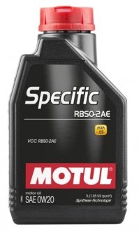 Олива 0W20 Specific RBS0-2AE (1л) MOTUL 867411 (фото 1)