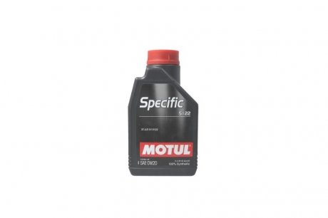 Олива 0W20 Specific 5122 (1L) (Jaguar/Land Rover-STJLR.51.5122) MOTUL 867601 (фото 1)