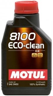 Олива 0W30 ECO-Clean 8100 (1л) (Toyota/Honda/Subaru) 102888 MOTUL 868011 (фото 1)