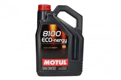 Олива 0W30 ECO-nergy 8100 (5L) (VCC 95200377) (102794) MOTUL 872051 (фото 1)