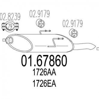 Глушник MTS 01.67860 (фото 1)