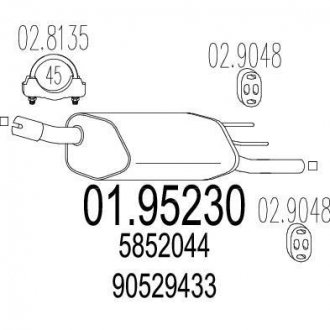 Глушник MTS 01.95230 (фото 1)