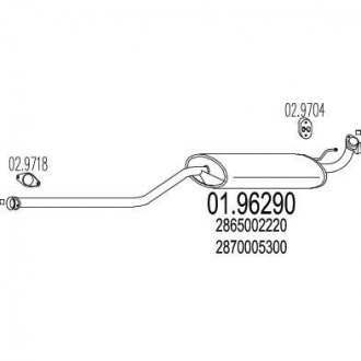 Глушник MTS 01.96290 (фото 1)