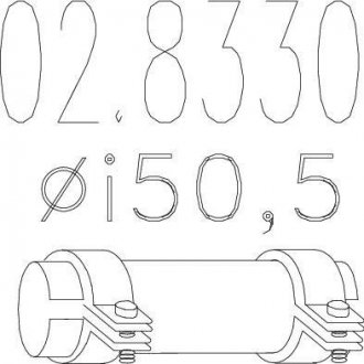 Муфта вихлопної системи MTS 02.8330 (фото 1)