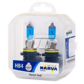 Лампа розжарювання TWIN SET HB4 12V 55W RANGE POWER WHITE (вир-во) NARVA 48626S2 (фото 1)