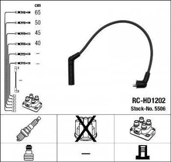 Комплект кабелiв запалювання NGK 5506 (фото 1)